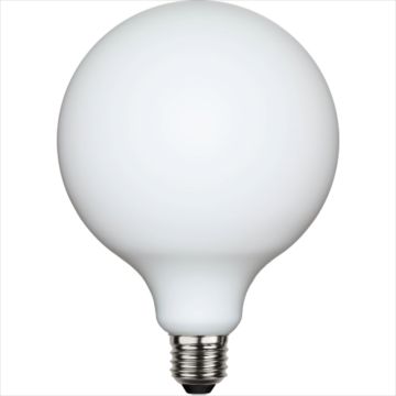 Globe E27 G125 LED 5W 400lm 2700K Opalhvit, dimbar