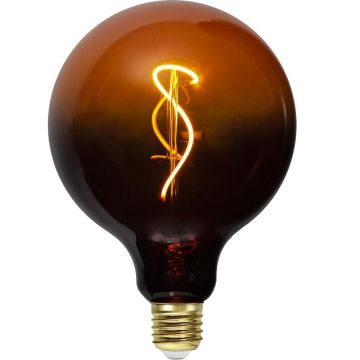 Colourmix E27 C125 dekorpære LED 4W 72lm 2400K, Sort Cognac, dimbar