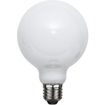 Opaque E27 G95 LED 7,5W 800lm 2700K RA90 Opalhvit, 3-step dimmer