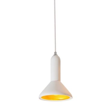 Ennis takpendel, diameter 18 cm, Hvit/Gull