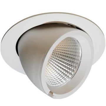 Elbow 140 downlight, 45° tilt, inklusive dimbar driver, 25W LED 3000K, Hvit