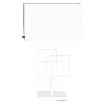 Paragon bordlampe, høyde 69 cm, Matt hvit