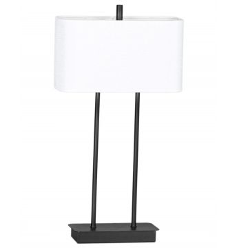 Luton bordlampe, høyde 56 cm, Sort/Hvit