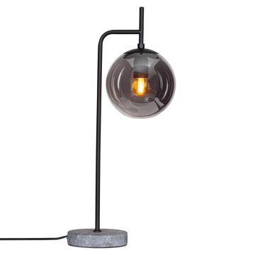 Boyle bordlampe, høyde 60 cm, Røykfarget