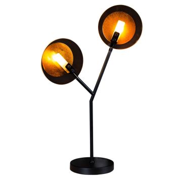 Turno bordlampe med dimmer, høyde 59 cm, Matt svart