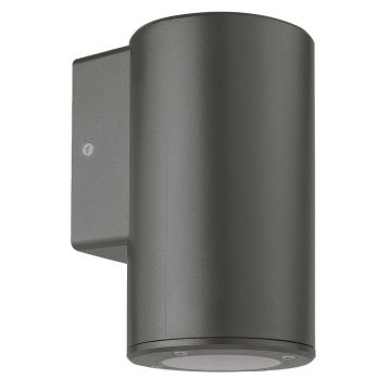 Cylindro vegglampe, lys ned for GU10, polykarbonat, Antrasitt