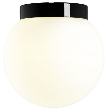 Classic Glob 300 taklampe, E27 IP44, Matt opalhvitt glass