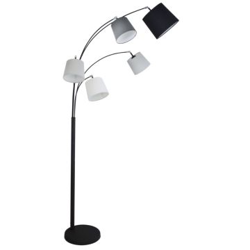 Foggy 5 gulvlampe, høyde 200 cm, Sort