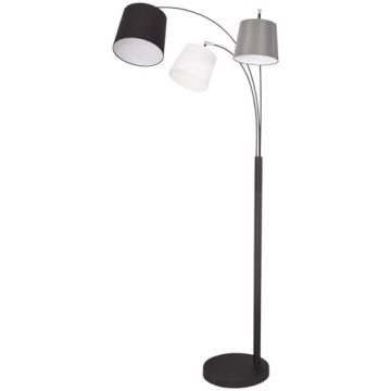 Foggy 3 gulvlampe, høyde 175 cm, Sort