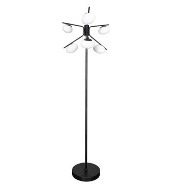 Imperia gulvlampe, høyde 165 cm, med dimmer, Matt Sort