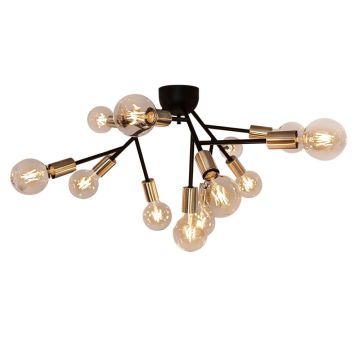 Heroes 12 taklampe, diameter 72 cm, Matt sort - LAGERSALG
