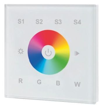 Remote RGBW controller RF (4-kanaler - Fastmontert)