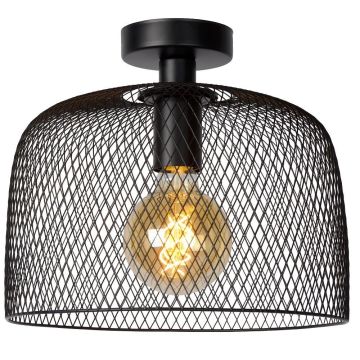 Mesh nedpendlet taklampe, diameter 30 cm, Sort