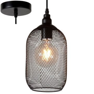Mesh takpendel, diameter 15 cm, Sort