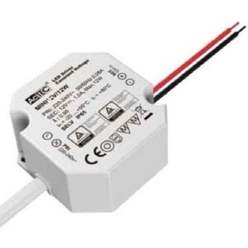 LED transformator 12W 24V DC AcTEC, dimbar