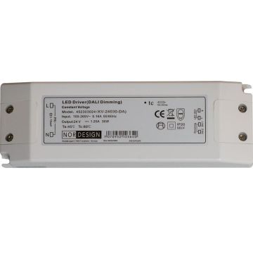 LED transformator 24V DC 30W, DALI dimbar