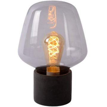 Becky bordlampe, høyde 30 cm, Røykfarget