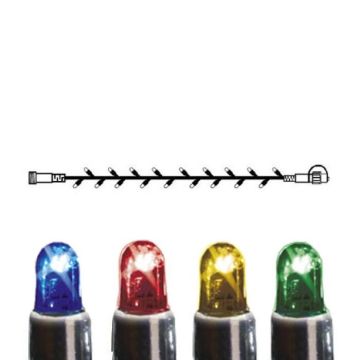 [2] Utvidelse System LED - Lysslynge 500 cm, LED (x50), Sort kabel, Flerfarget