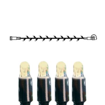 [2] Utvidelse System LED - Lysslynge 500 cm, LED (x50), Sort kabel, Varmhvit