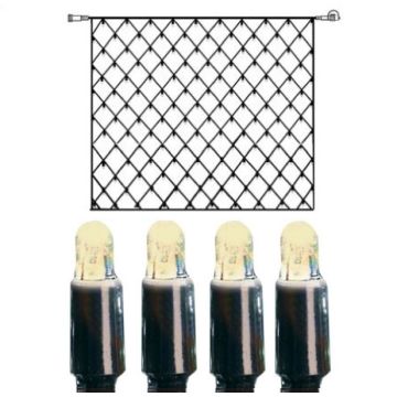 [2] Utvidelse System LED - Lysnett 300x300 cm, LED (x192), Sort kabel, Varmhvit