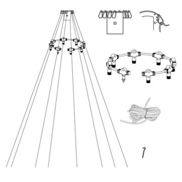 [3] Utvidelse System LED - Flaggstang oppheng