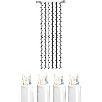 [2] Utvidelse System LED - Lysgardin 100x400 cm, LED (x204), Hvit kabel, Kaldhvit