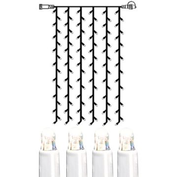 [2] Utvidelse System LED - Lysgardin 100x200 cm, LED (x102), Hvit kabel, Kaldhvit