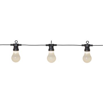 Circus festslenke LED (x10), sort/opal, IP44, varmhvitt lys 3000K, 405 cm