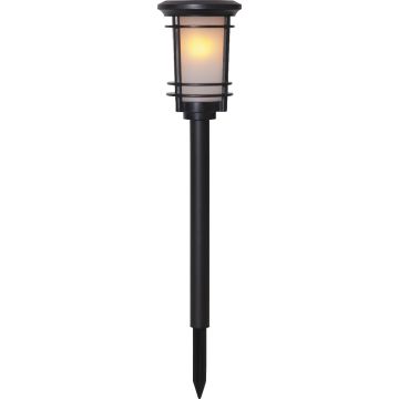 Flame solcelle stibelysning m/flammeeffekt