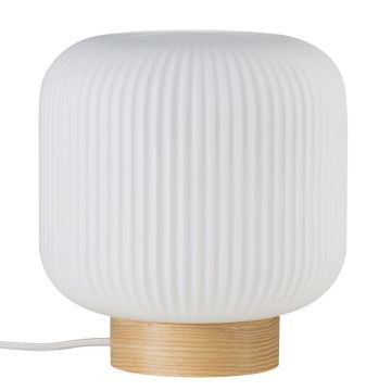 Milford bordlampe, høyde 22 cm, Ask