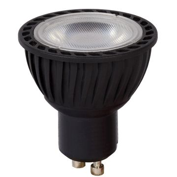Spotlight GU10 40° LED 5W 320lm 3000K Sort, dimbar