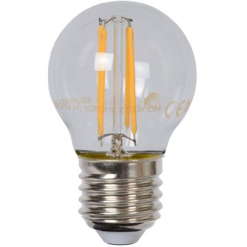 Lyspære E27 G45 LED 4W 400lm 2700K Klar, dimbar