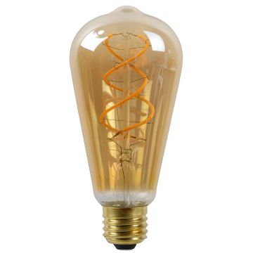 Vintage E27 ST64 LED 5W 260lm 2200K Rav, dimbar
