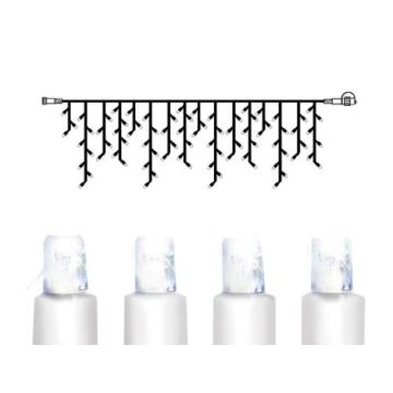 [2] Utvidelse System Decor - Lysgardin 400x40 cm, LED (x140), Transparent kabel, Kaldhvit (begrenset antall)