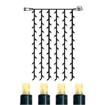 [2] Utvidelse System Decor - Gardin 100x200 cm, LED (x100), sort kabel, 2800K