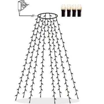 Slynge Serie Gran LED (x160) 8x2m, Sort kabel, 2700K