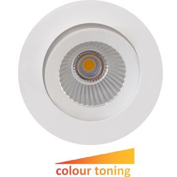 E95 downlight, colour toning LED inklusive driver, Hvit