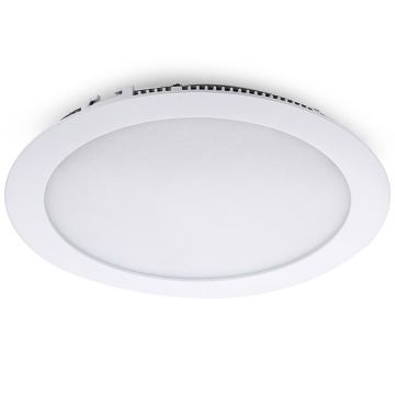 Piatto innfelt taklampe, dimbar 20W LED 3000K 1590lm, diameter 24 cm (u/driver)