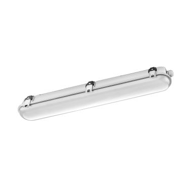 Work Slimline 20W LED 4000K 2500lm IP66, 65 cm, Grå/frostet