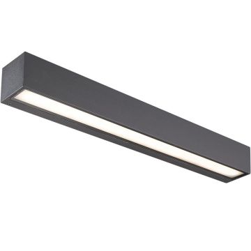 Kyoto K2 vegglampe, lysåpning opp og ned, 50 cm, 36W LED 3000K 1969lm, Antrasitt