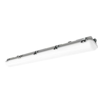 Work Slimline 60W LED 4000K 6000lm IP66, 157 cm, Grå/frostet, dimbar - DALI