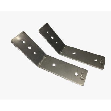 Work 45º festebrakett, inox aisi 316, 2-pk