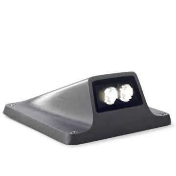 Rexel lyskaster, 2W LED, Antrasitt