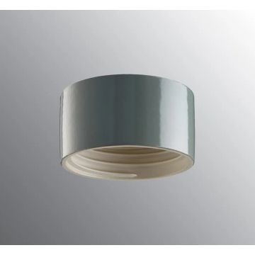 Sokkel gjenge 84,5 mm grå IP44 rett botteninforing. Kompletteras med LED-modul max 6W