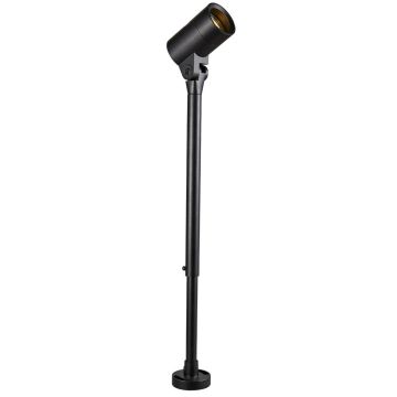 Oz K1 lengde-justerbar hagespot, 45-60 cm, Sort (RAL 9005)