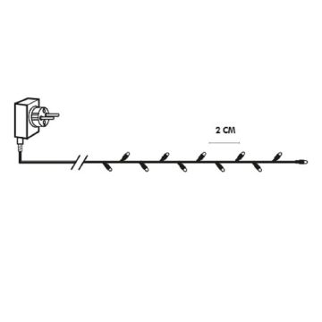 Serie LED (x800) slynge, 16 meter, Golden