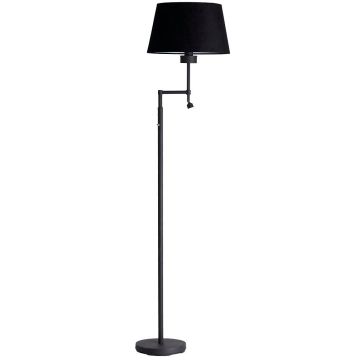 Kasper gulvlampe (u/skjerm) E27 + LED 3W leselys, høyde 156 cm