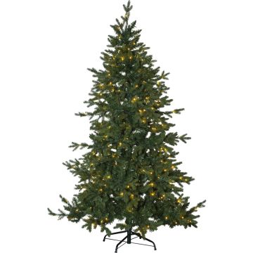 Juletre 180 cm, Larvik, Hengslet, med LED (x270), Grønn (begrenset antall)
