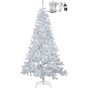 Juletre 210 cm, Alvik, inkludert umonterte kaldhvite LED-lys (x180) Hvit