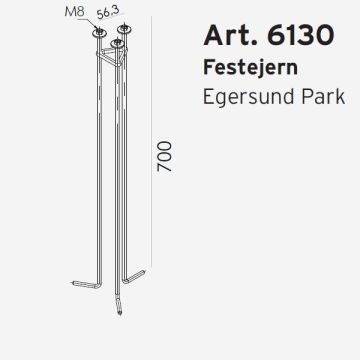 6130 Festejern / betongforankring